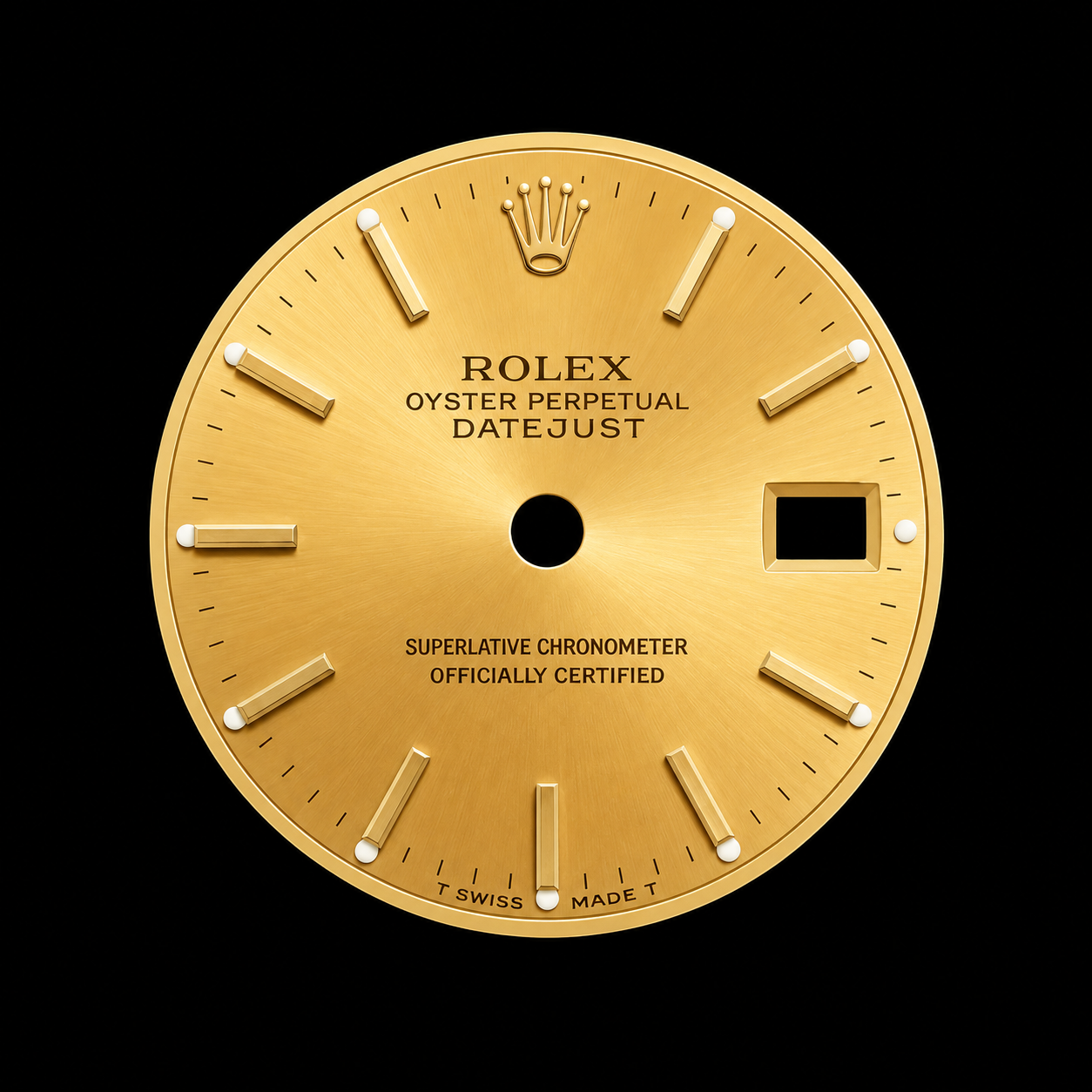 Datejust — Re-gilded · applied batons