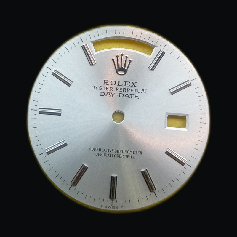 Day-Date — Silver · gold applied indices